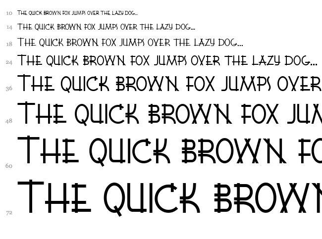 K22 Lawenta font waterfall
